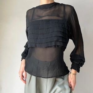 High neck blouse